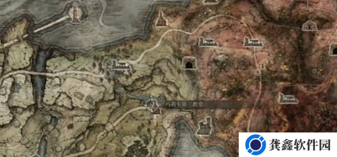 艾尔登法环快速到达DLC鲜血王朝入口路线图一览图四